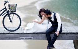 Chụp hình cưới trên biển